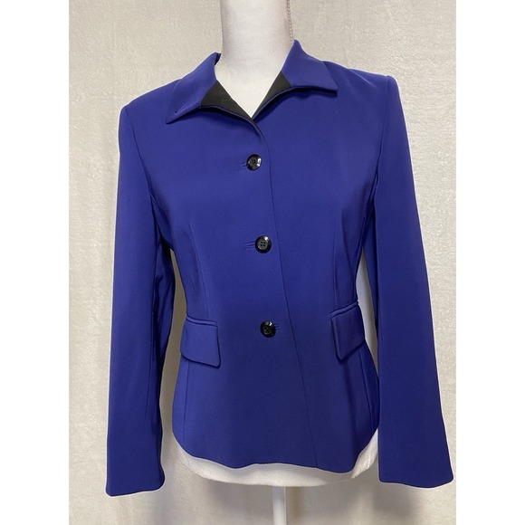 Kasper A.S.L. Petite Women's Blue Blazer Size 6P - Picture 1 of 11